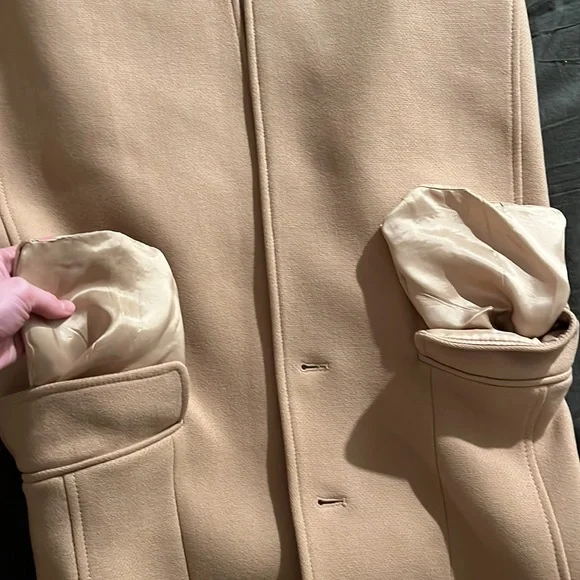 Zara Wool Blend Coat - Picture 3 of 3